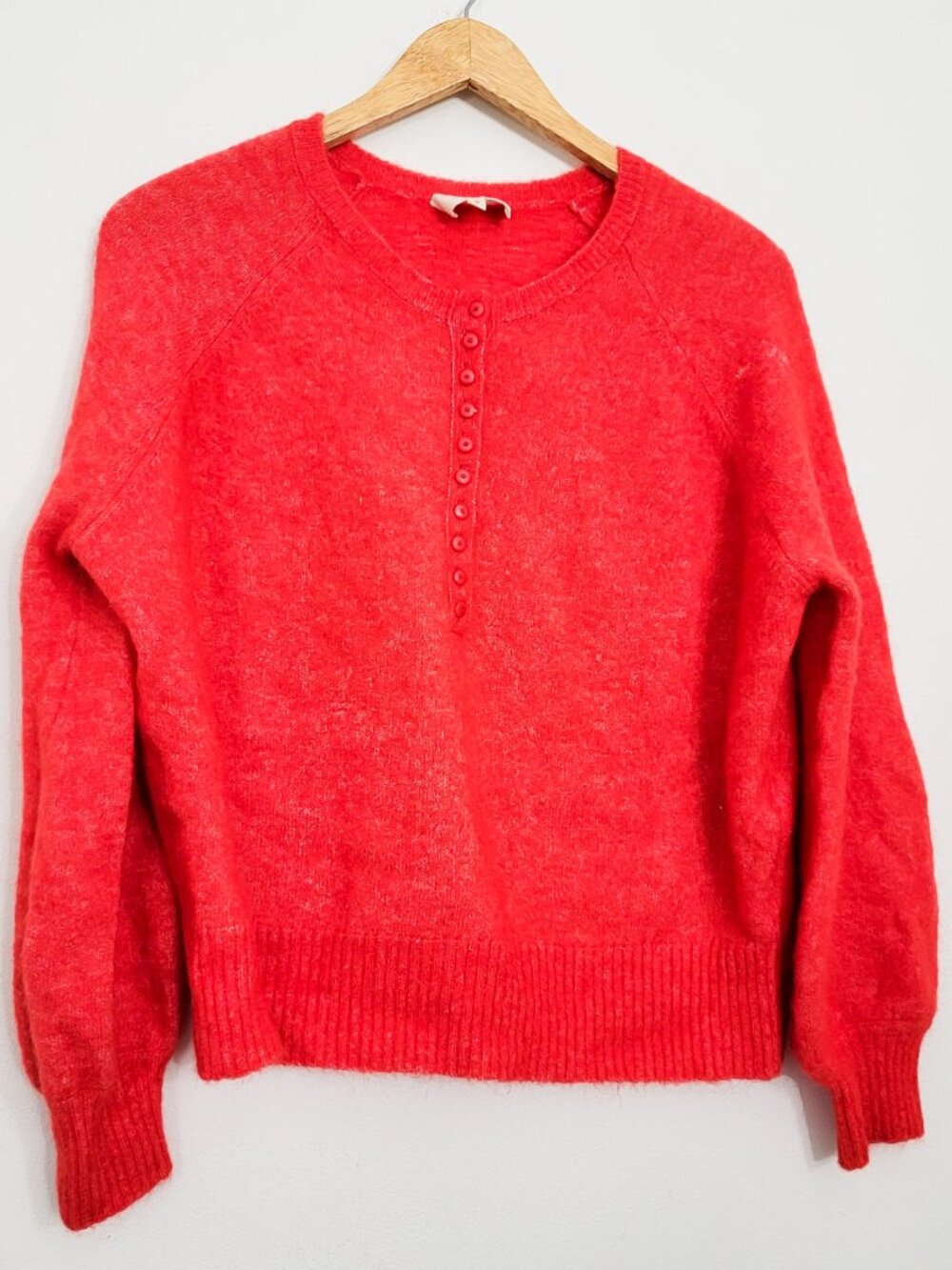 Sezane Leon Jumper Sweater in Red Medium - Picture 2 of 8